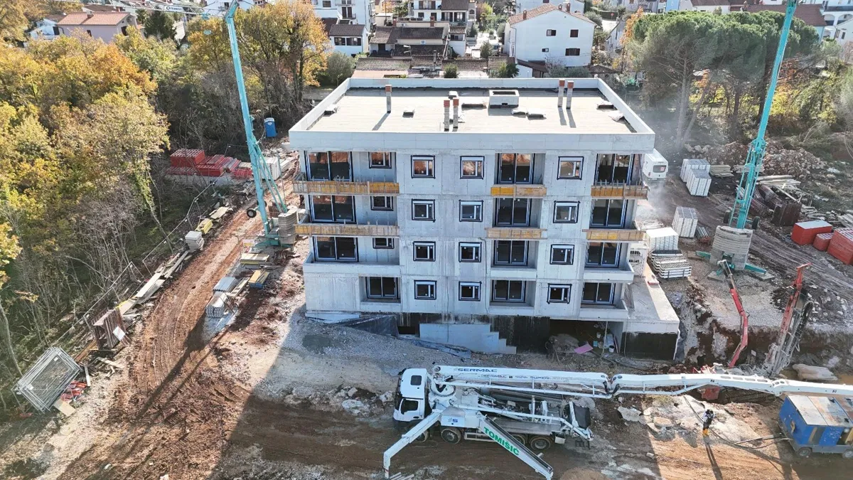 Poreč - Neubau, Wohnung im 1. Obergeschoss, 63,85 m²