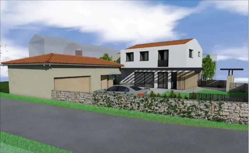 Poreč area, house for renovation with building permit and project – 2