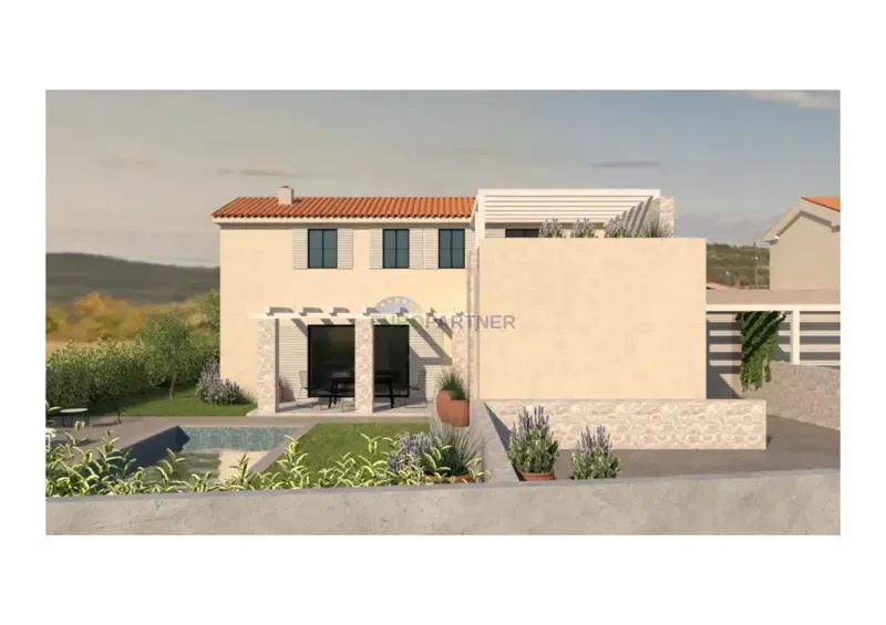 Dintorni di Buie, casa con piscina – 2