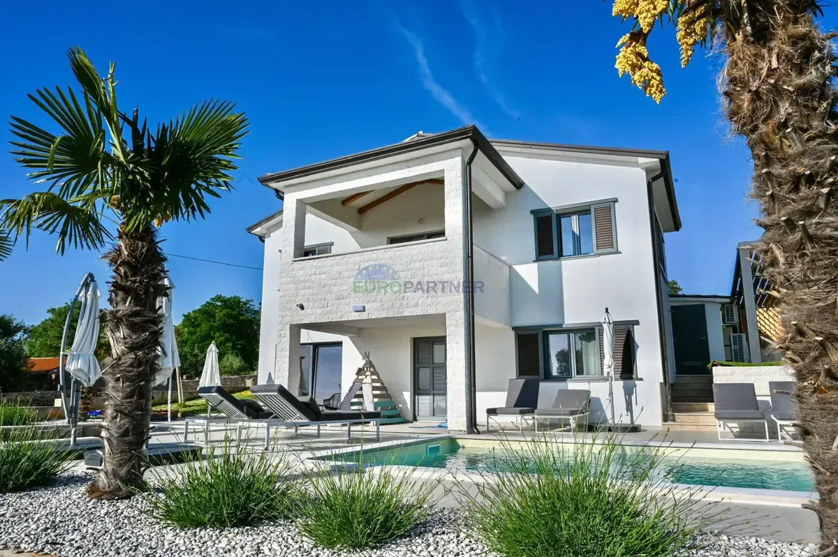 Luksuzna i moderna vila s panoramskim pogledom na more, Poreč, Istra