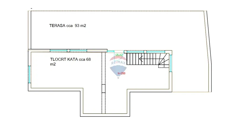 Rovinj, veliki uredski prostor + stan + terasa