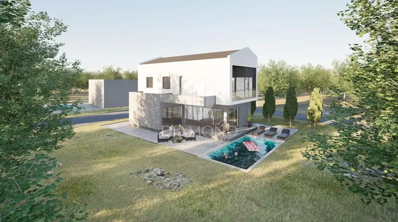 Žminj Area, auilding plot with building permit – 2