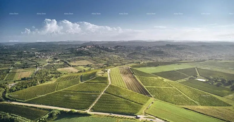 Građevinsko zemljište 500 m² s pogledom na more – okolica Brtonigle