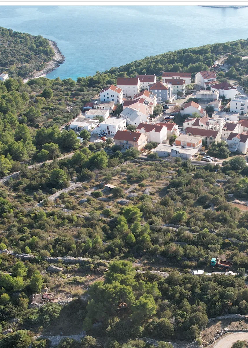 Građevinsko zemljište u Hvaru s pogleda na more, Grad Hvar, Otok Hvar