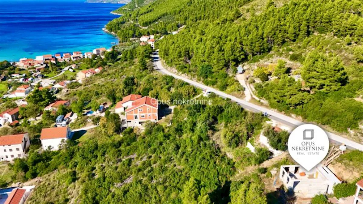 ZULJANA, PELJESAC - kuca u izgradnji s divnim pogledom na more (Video)