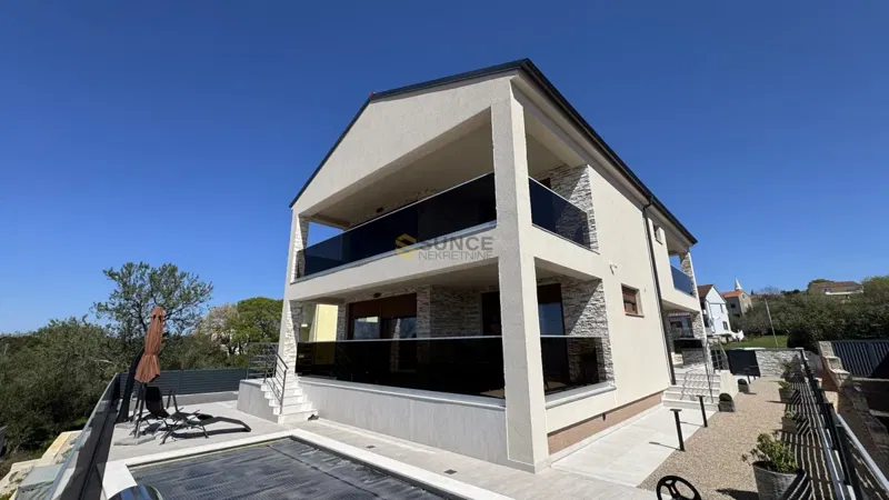 Malinska, Sv. Vid – Nuova casa con piscina e vista panoramica!