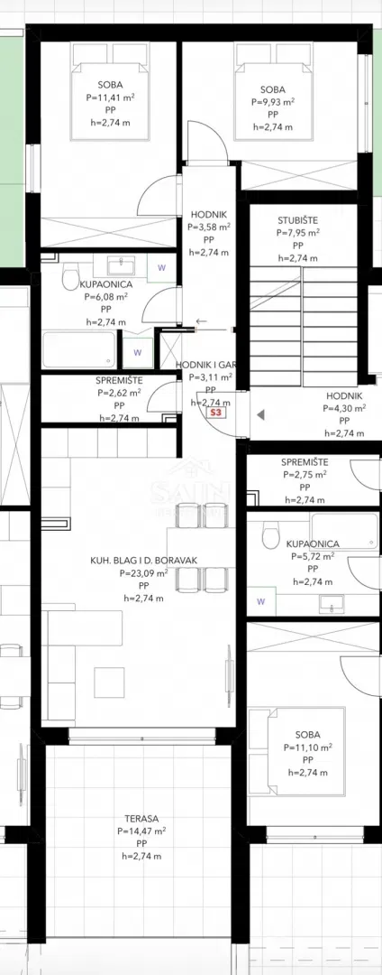 Appartamento Okrug Gornji – 2