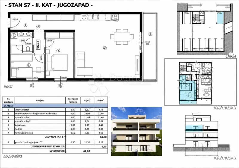 Квартира Kaštel Lukšić, Kaštela, 35,34m2 – 2