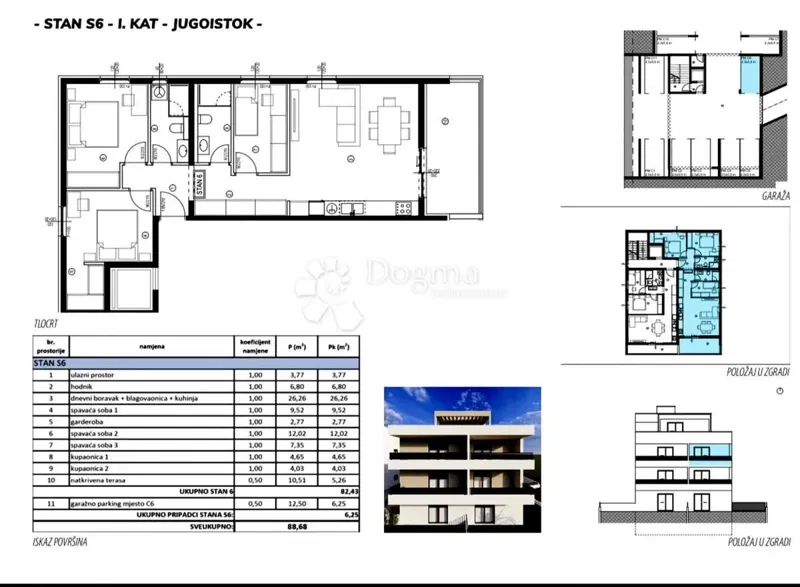 Allogio Kaštel Lukšić, Kaštela, 35,34m2 – 2