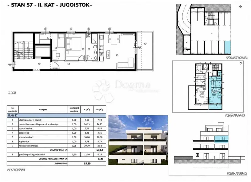 Flat Kaštel Lukšić, Kaštela, 35,34m2 – 2