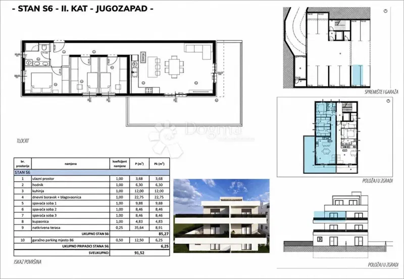 Flat Kaštel Lukšić, Kaštela, 35,34m2 – 2