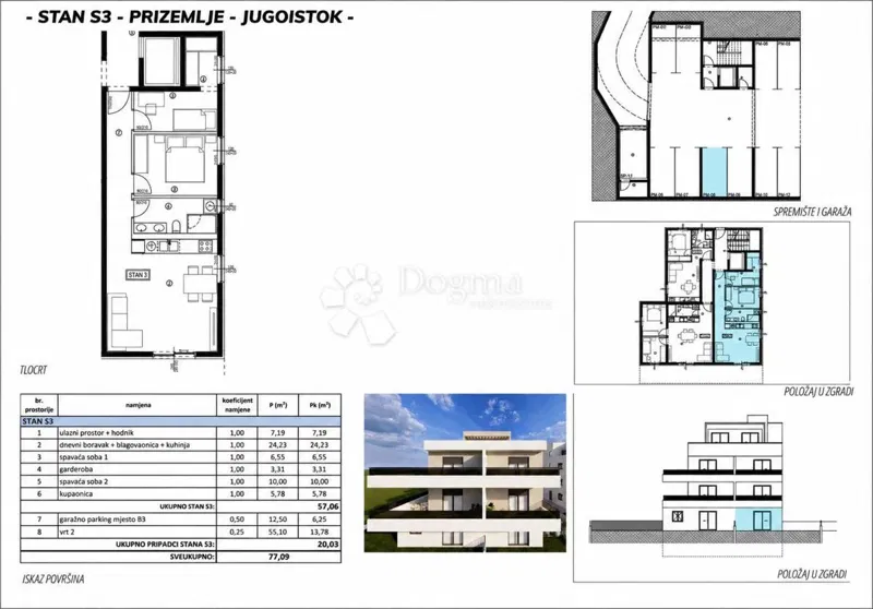 Lakás Kaštel Lukšić, Kaštela, 35,34m2 – 3