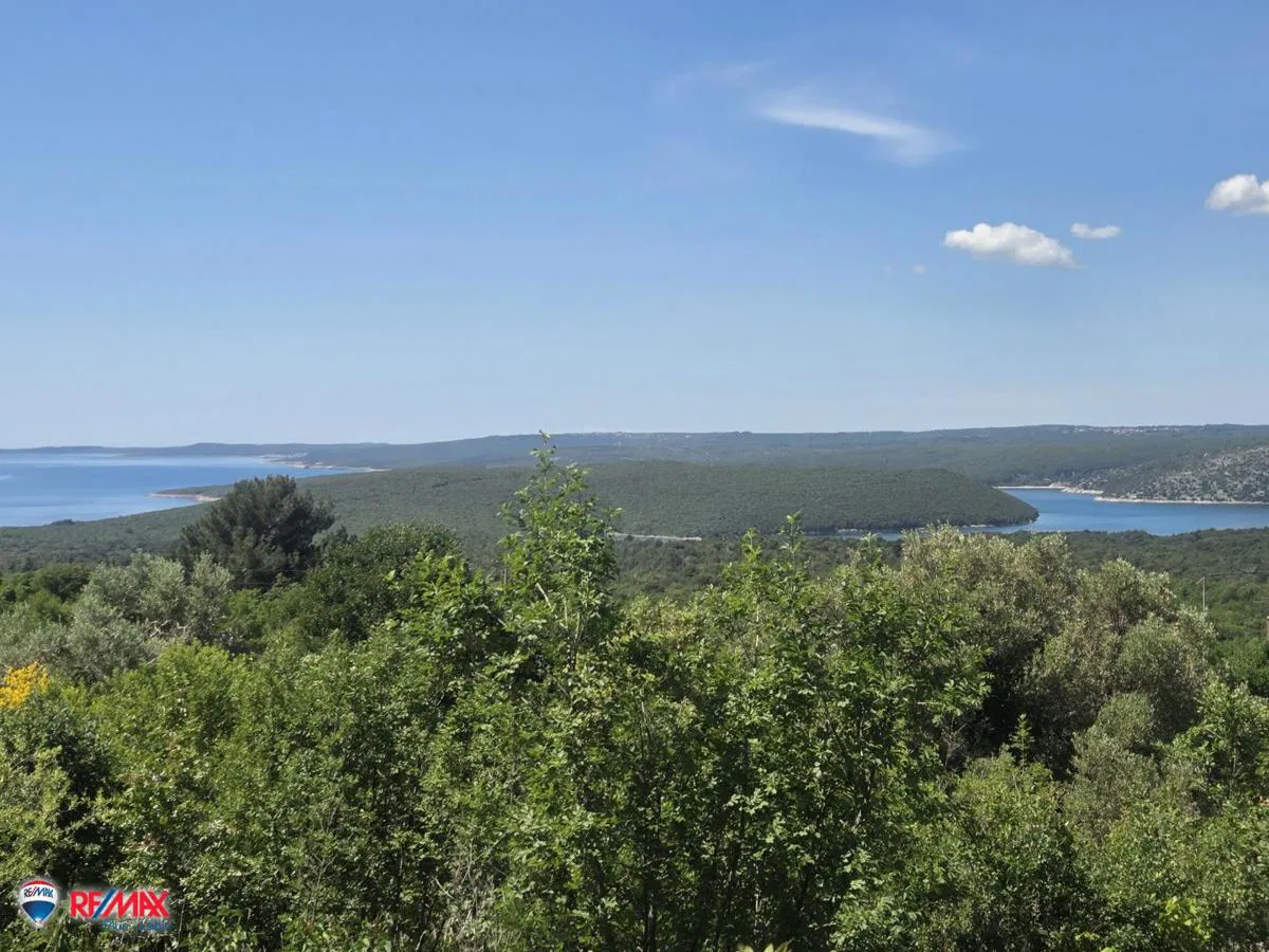 ISTRA, SVETI LOVREČ LABINSKI, GRAĐEVINSKO ZEMLJIŠTE , POGLED MORE