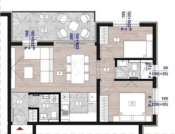 Allogio Povljana, 62,56m2 – 2
