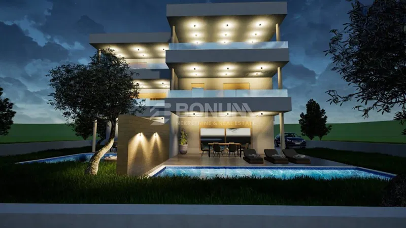 Penthouse z velikimi terasami v luksuzni novogradnji - 100 m od plaže, Tribunj – 2