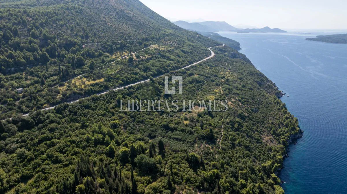 Prodaja prostranog građevinskog zemljišta u Trstenome, Okolica Dubrovnika