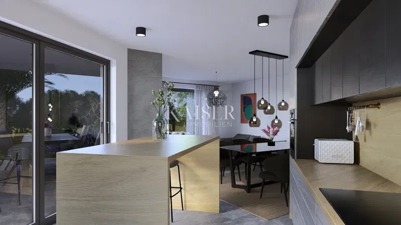 Island of Krk, Vrbnik - modern apartment 100m2 with large terrace and sea view – 2