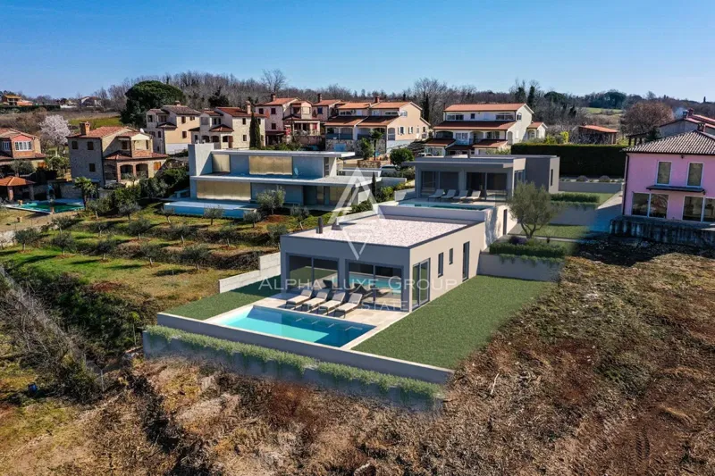 Istra, Kaštelir: Ekskluzivan projekt vila s pogledom