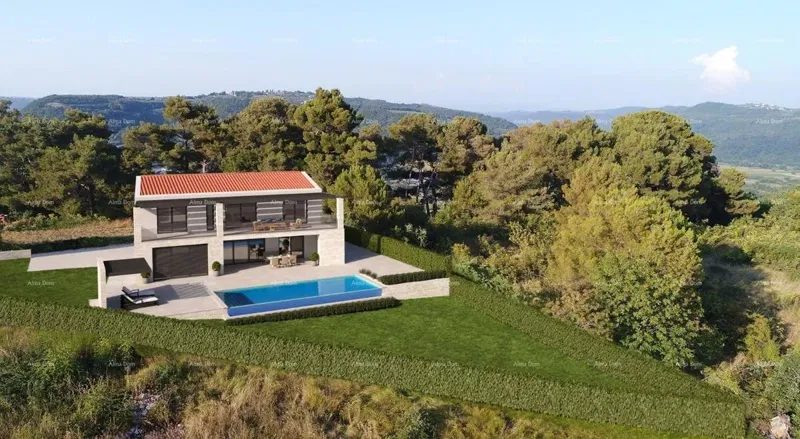 For Sale Building Land with House Project and Pool – Vrh, Kastel, Buje – 2