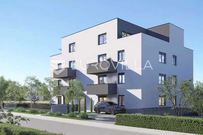 Zagreb, Botinec, attractive two-bedroom apartment with a garden in a modern new building, 62 m² – 2