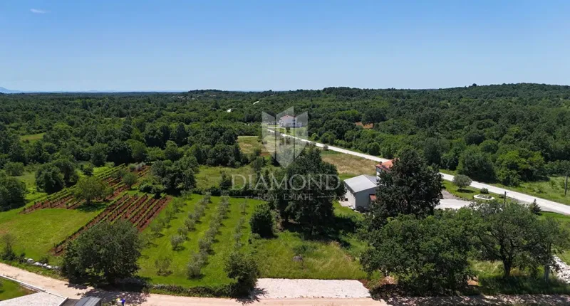 Žminj area, building plot with valid building permit – 2
