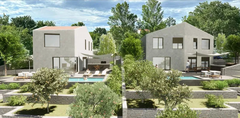 Građevinsko zemljište s pravomoćnom dozvolom, 600m2 - Malinska, Barušići