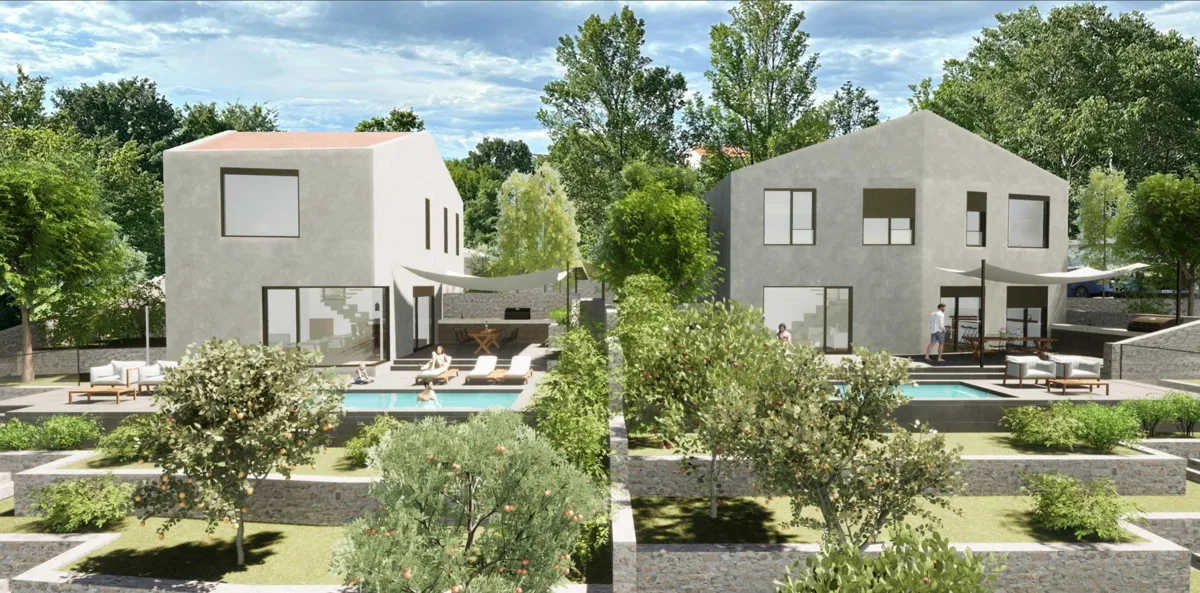Građevinsko zemljište s pravomoćnom dozvolom, 600m2 - Malinska, Barušići