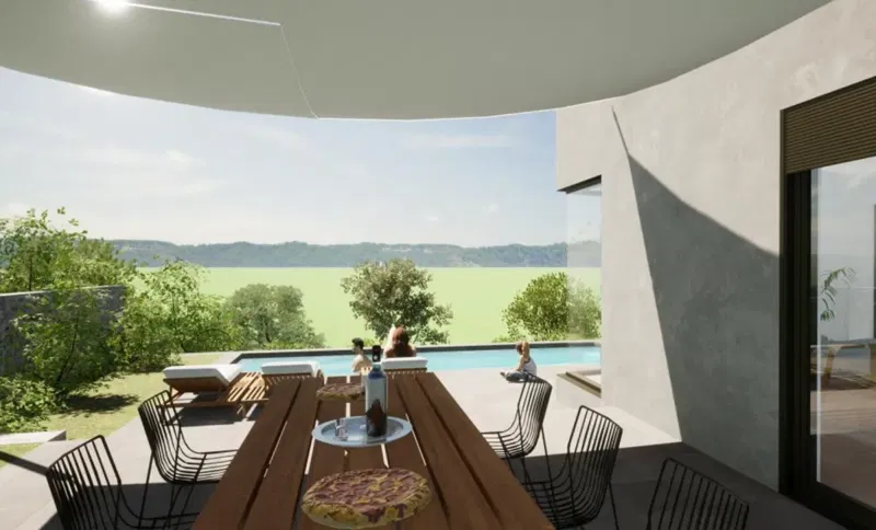 Malinska, Barušići - Građevinsko zemljište s pravomoćnom dozvolom 565 m2