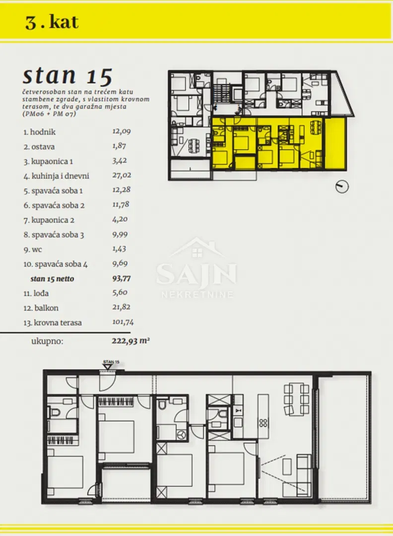 Okrug/Luxury 4-Bedroom Apartment with a Rooftop Terrace – 2