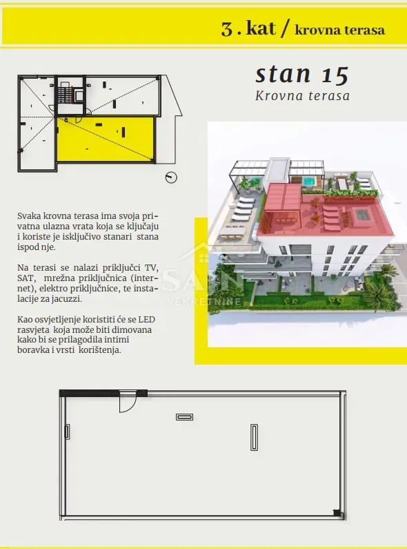 Okrug/Luxury 4-Bedroom Apartment with a Rooftop Terrace – 3