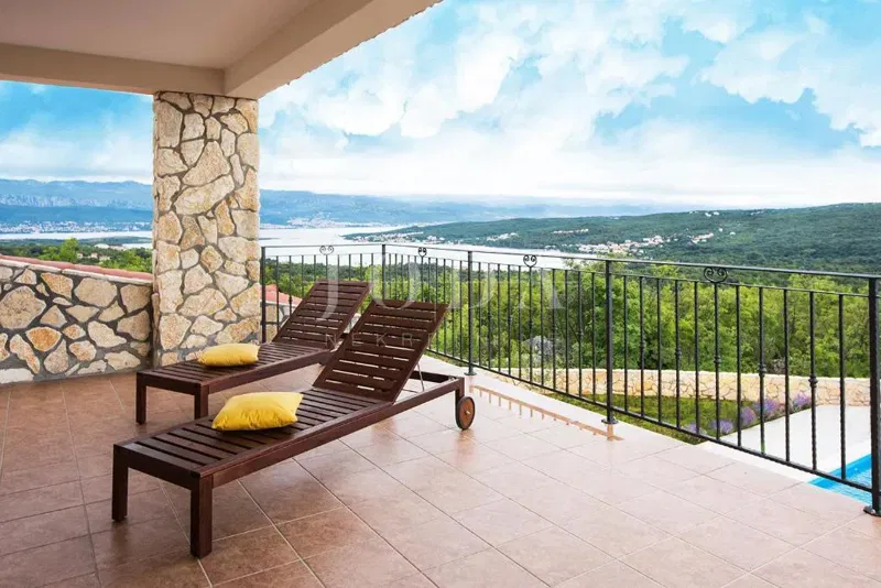 Island of Krk, house with pool and panoramic view – 2
