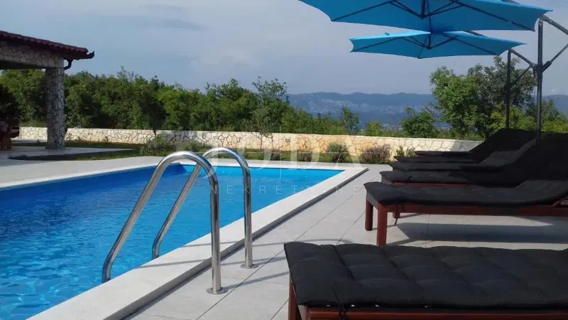 Island of Krk, house with pool and panoramic view – 3