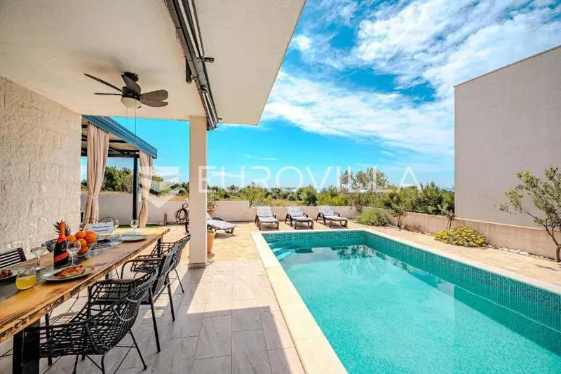 Vir, Semi-Detached House with Pool and Stunning Sea View – 2