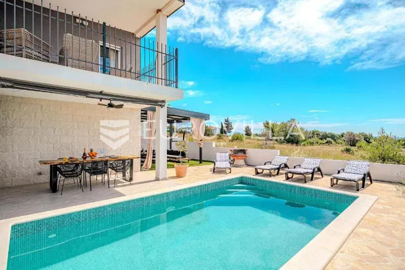 Vir, Semi-Detached House with Pool and Stunning Sea View – 3