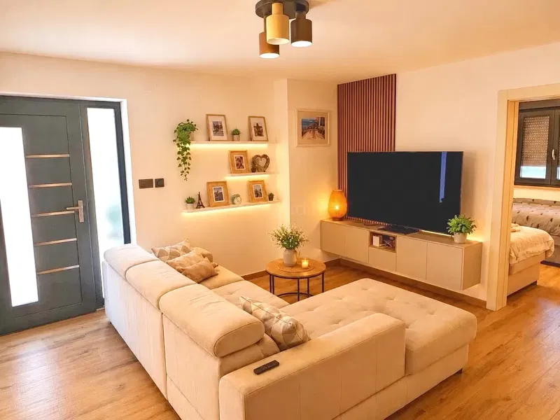 Krk, uređen prizemni apartman s prostranom okućnicom!