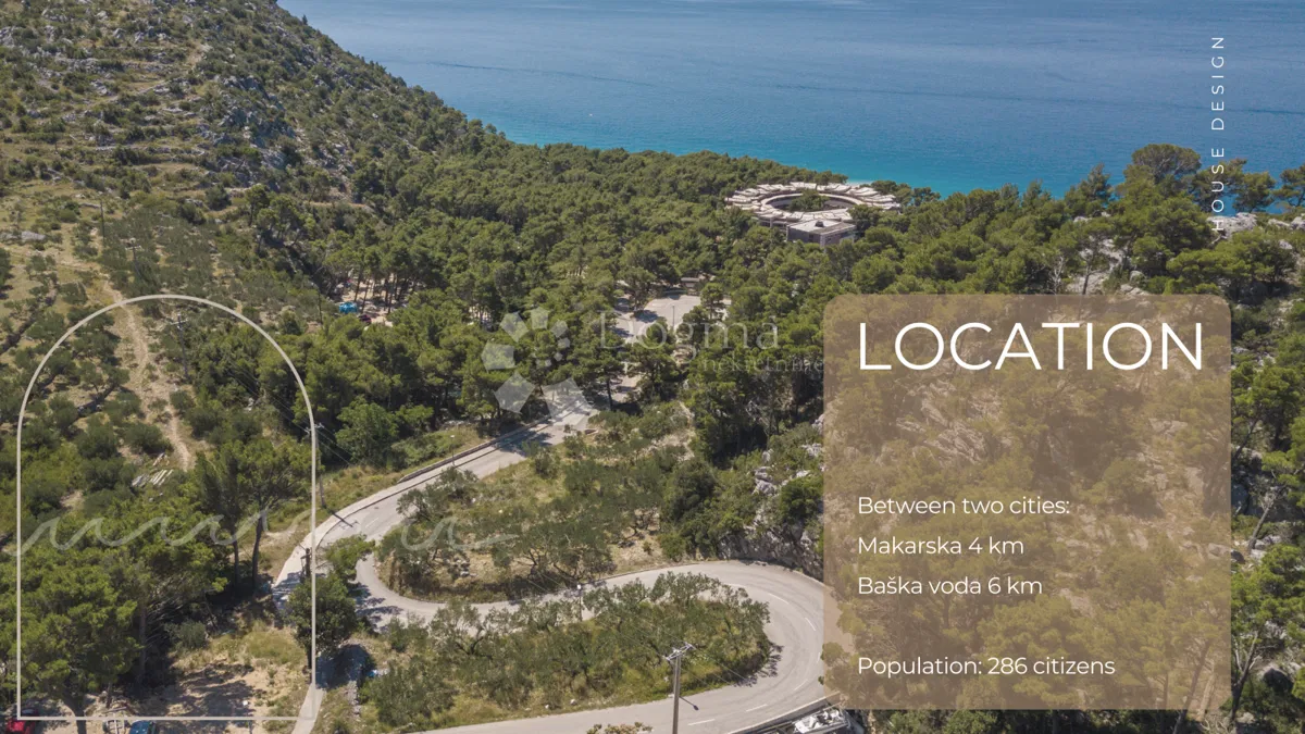 Земля под застройку Krvavica, Baška Voda, 768m2