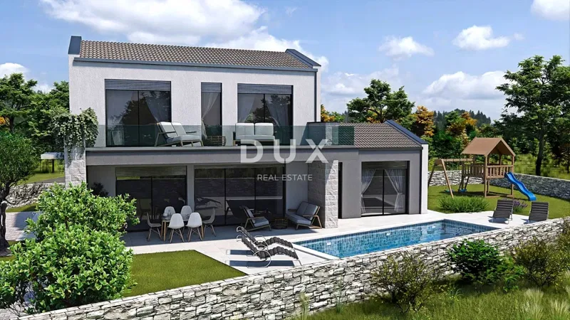Istra, Tinjan, samostojeća kuća, 131 m², bazen, novogradnja