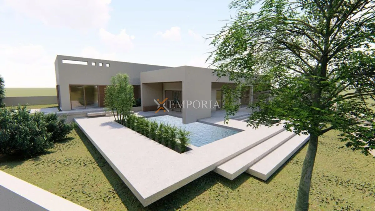 Terreno edificabile di 829 m² con permesso di costruzione, Škabrnja