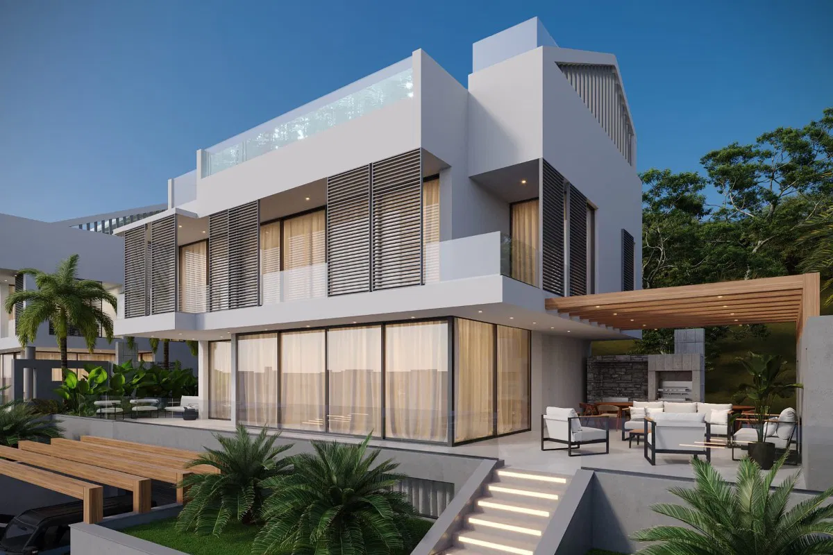 Terreno con vista mare libera e progetto per villa di lusso