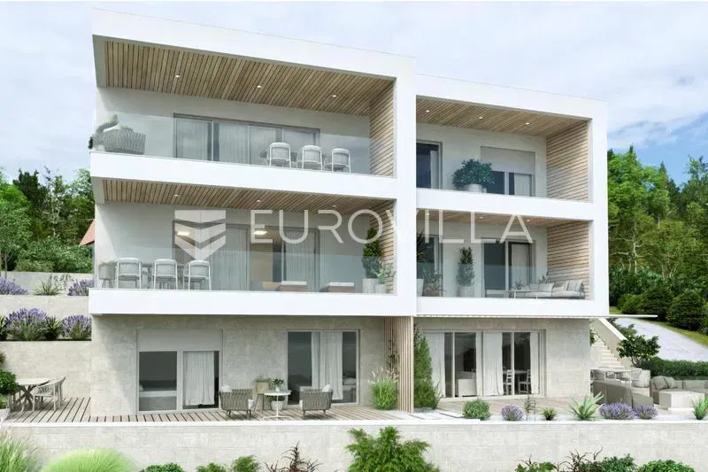 Kastav, Brestovice, luxury four-bedroom apartment in a new development with sea view and private – 2