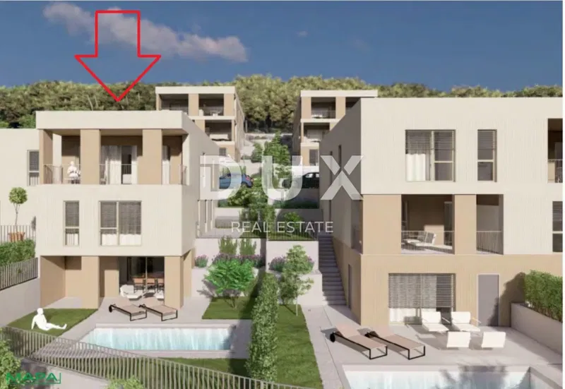 RIJEKA, KOSTRENA - Esclusivo appartamento duplex di 147 m2, nuovo edificio con splendida vista mare e piscina + giardino di 151,75 m2 - S1-C – 2
