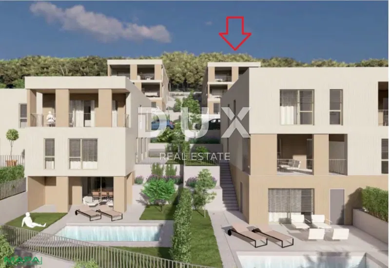 RIJEKA, KOSTRENA - Exkluzív apartman 138,86 m2, új épület gyönyörű kilátással a tengerre + kert 72,56 m2 - S1-B – 2
