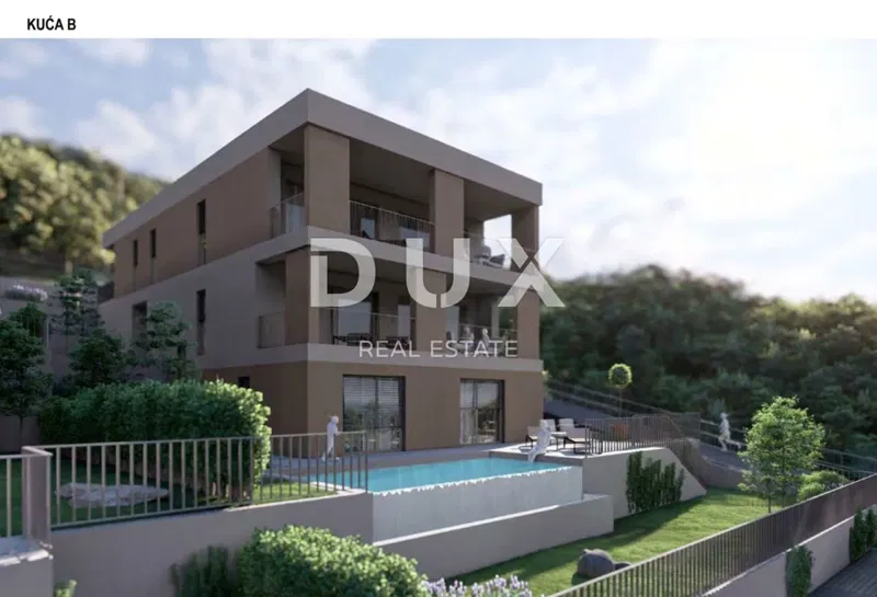 RIJEKA, KOSTRENA - Exkluzív apartman 138,86 m2, új épület gyönyörű kilátással a tengerre + kert 72,56 m2 - S1-B – 3