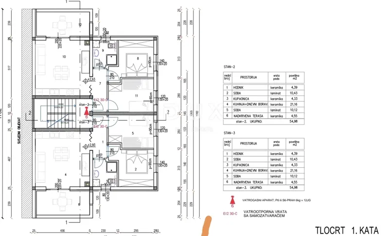 ISZTRIA, PULA - Két hálószobás apartman fedett terasszal és parkolóhellyel – 3