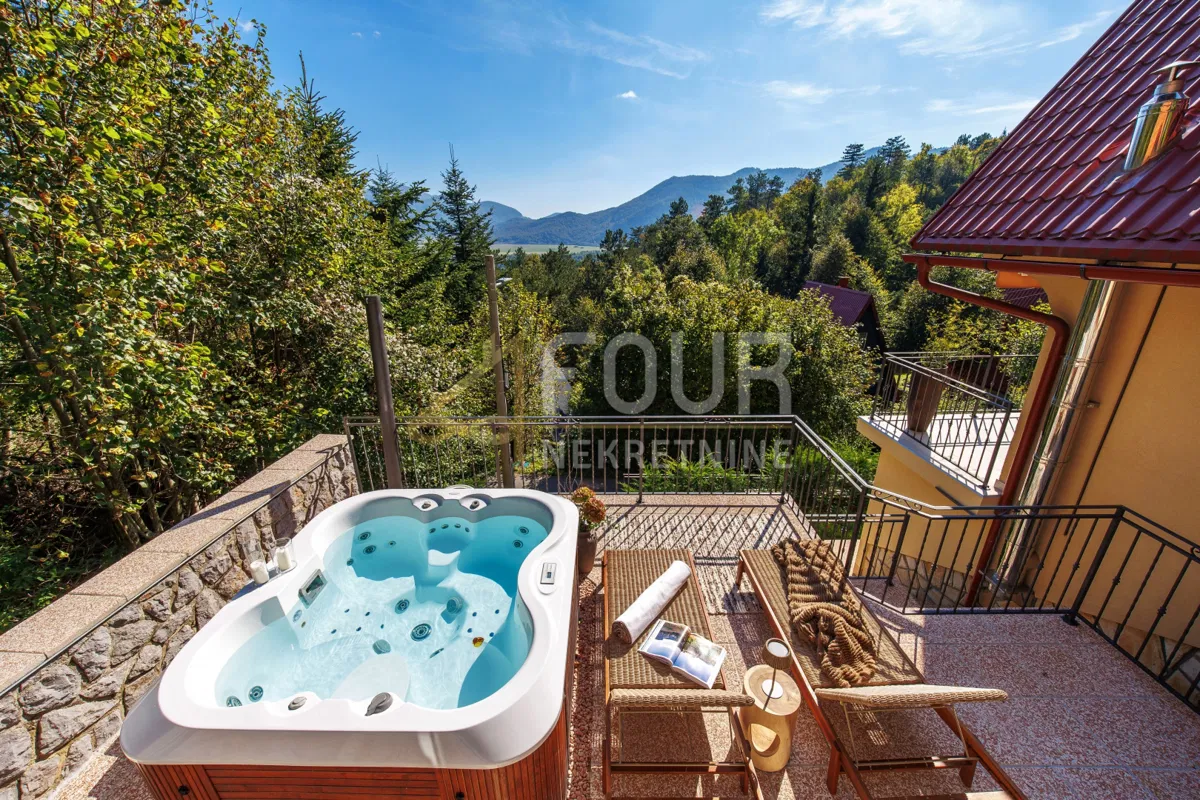 Gorski kotar, Fužine - okolica, kuća za odmor Hillside Lodge s wellnessom i konobom