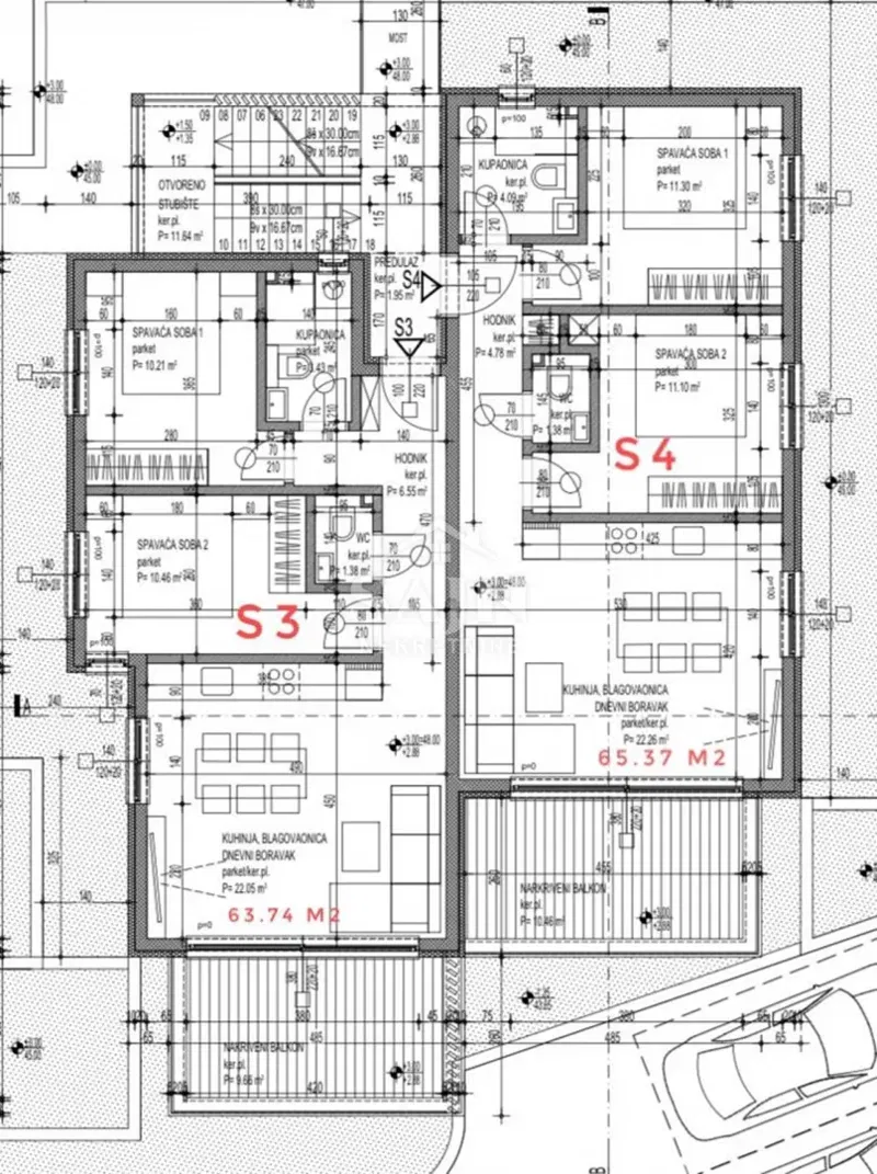 Trogir/Two-Bedroom Apartment with Sea View S3 – 3