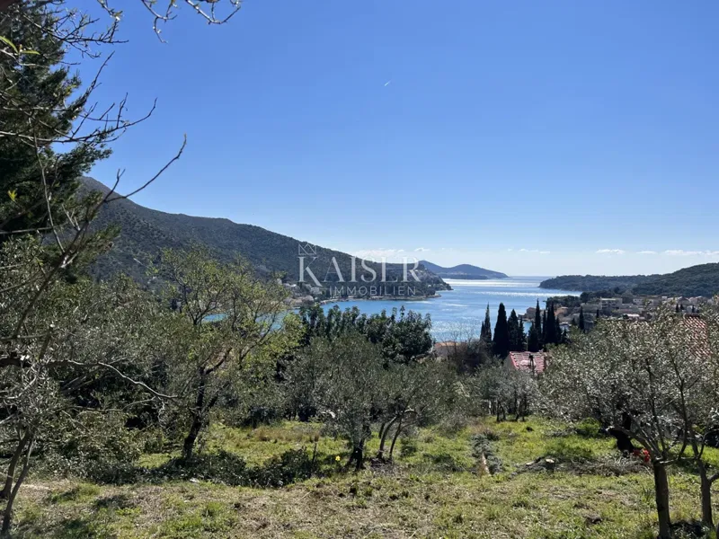 Dubrovník, Zaton Mali - Exkluzivní stavební pozemek s panoramatickým výhledem na moře