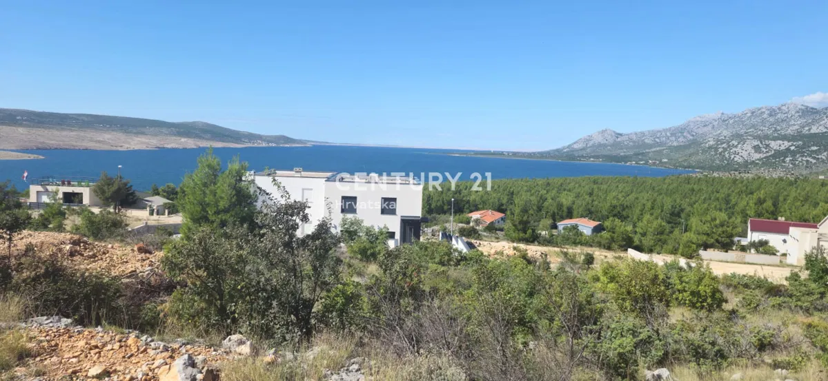Rovanjska - Jasenice -građevinsko zemljište sa projektom i  pogledom na more