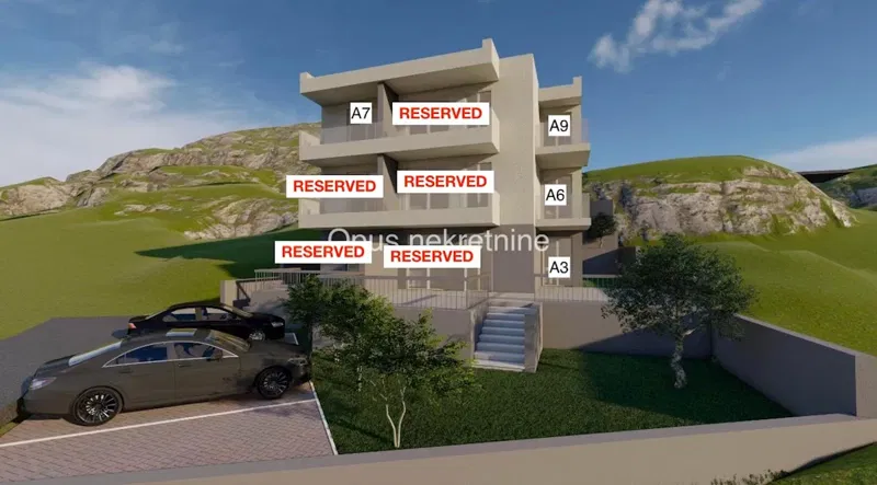 BLACE, SLIVNO - apartman A7 - 45,24 m2, 2. KAT, s pogledom na more (Video)