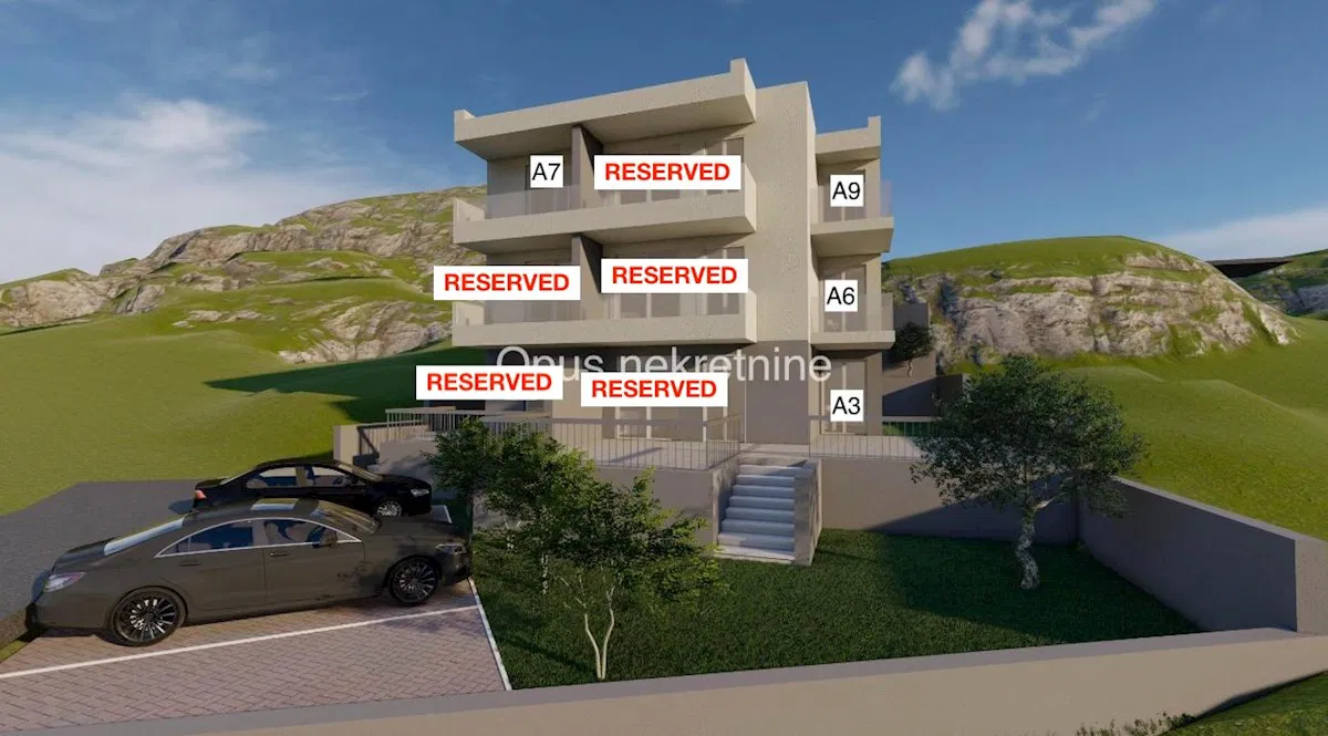 BLACE, SLIVNO - apartman A7 - 45,24 m2, 2. KAT, s pogledom na more (Video)